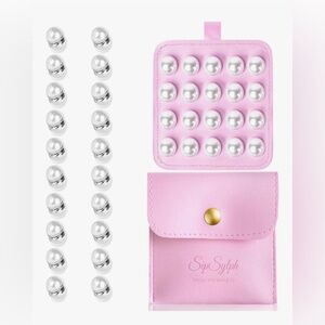 New Veil Weights 20 Pairs Pearl Strong Magnetic Bridal, Double-Sided